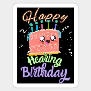 Happy Hearing Birthday | Cochlear Implant | Hearing Loss Sticker